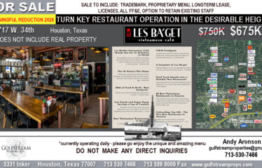TURN KEY RESTAURANT OPERATION IN THE DESIRABLE HEIGHTS